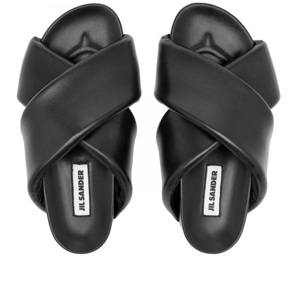 Jil Sander Wrap Front Slider Sandals