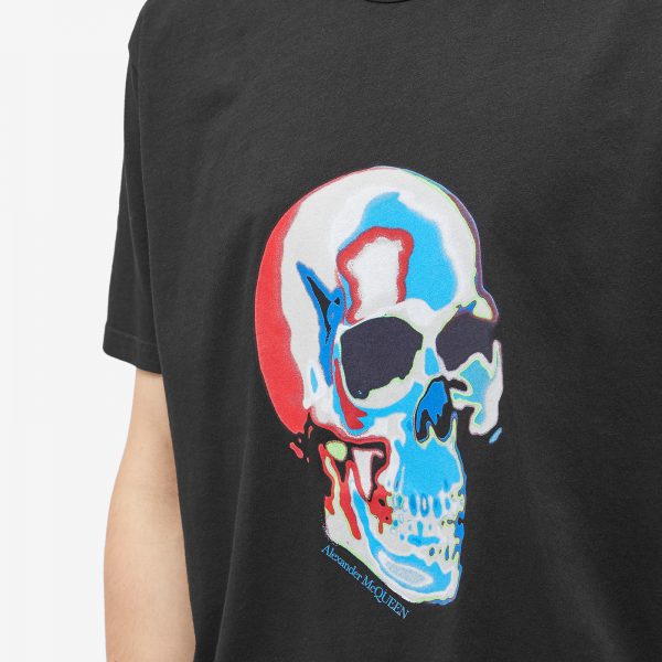 Alexander McQueen Solarized Skull Print T-Shirt