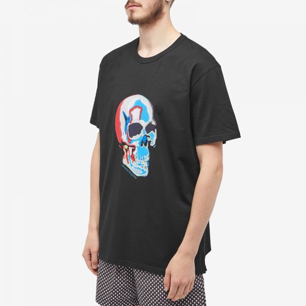 Alexander McQueen Solarized Skull Print T-Shirt