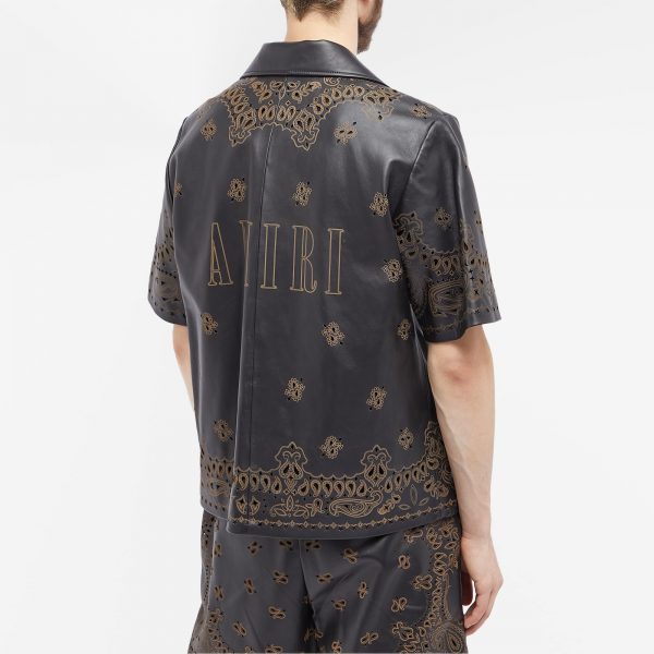 AMIRI Leather Bandana Vacation Shirt