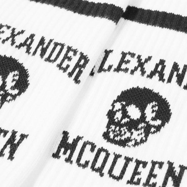 Alexander McQueen Varsity Skull Logo Sock