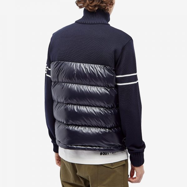 Moncler Wool Blend Down Knit Jacket