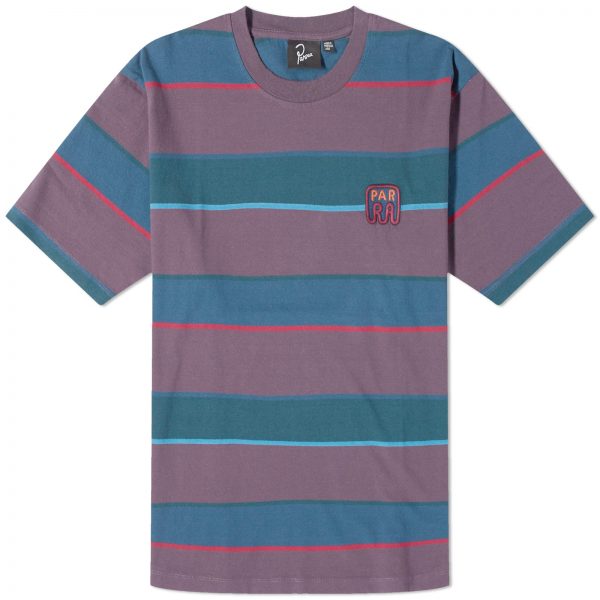 By Parra Fast Food Logo Stripe T-Shirt