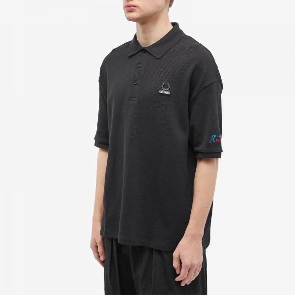 Fred Perry x Raf Simons Embroidered Oversized Polo