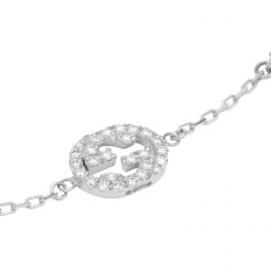 Gucci Interlocking G Diamond Bracelet