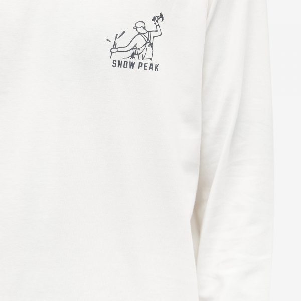 Snow Peak Long Sleeve Foam Print T-Shirt