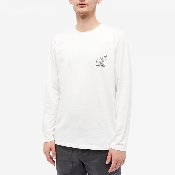 Snow Peak Long Sleeve Foam Print T-Shirt