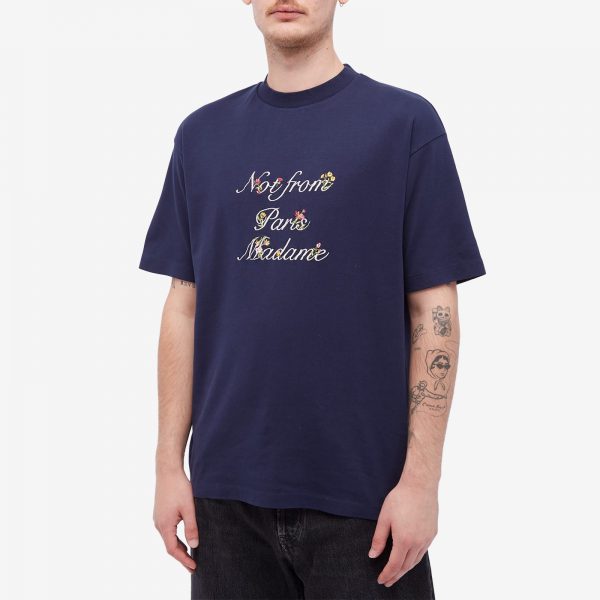 Drôle de Monsieur Floral Logo T-Shirt