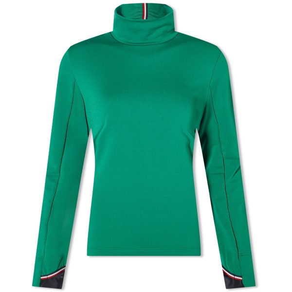 Moncler Grenoble T-Neck Fitted Jersey Top