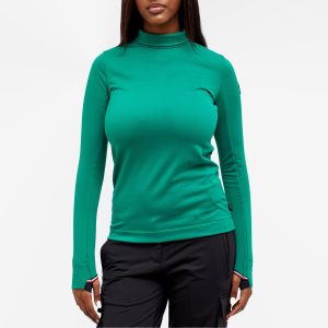 Moncler Grenoble T-Neck Fitted Jersey Top