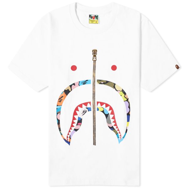 A Bathing Ape Multi Camo Shark T-Shirt