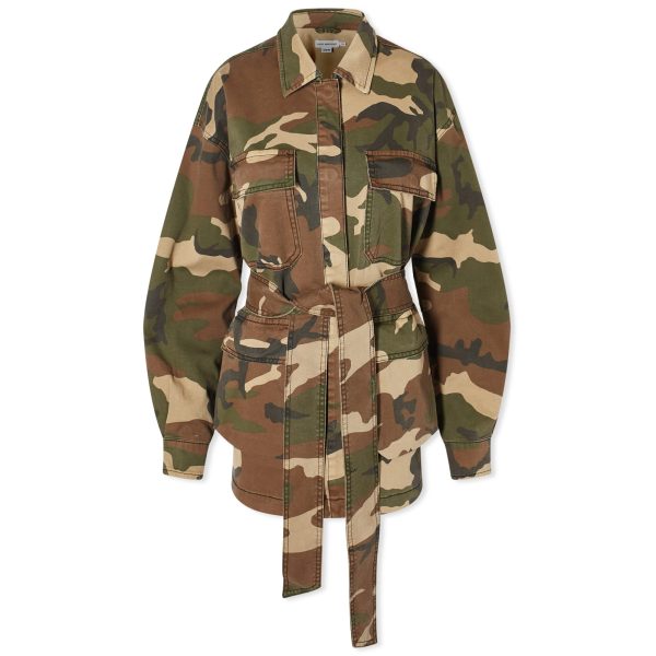 Good American Uniform Cargo Camo Jacket