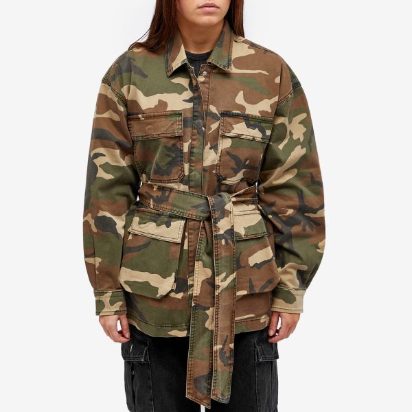 Good American Uniform Cargo Camo Jacket