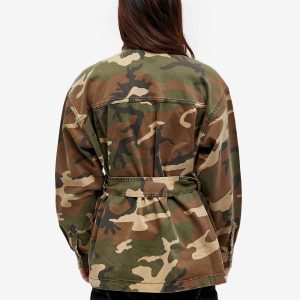 Good American Uniform Cargo Camo Jacket