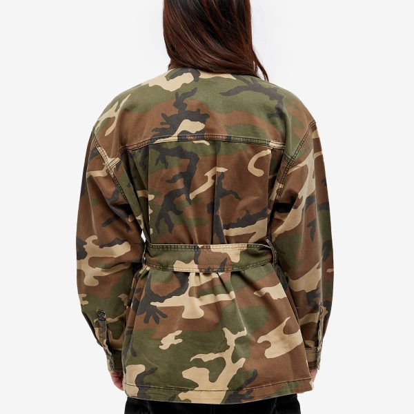 Good American Uniform Cargo Camo Jacket