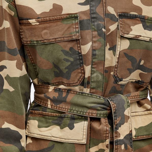 Good American Uniform Cargo Camo Jacket