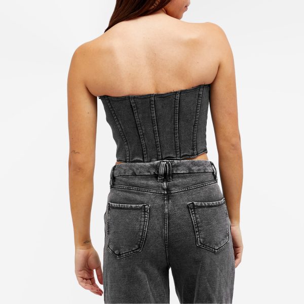 Good American Jeanius Terry Corset Top