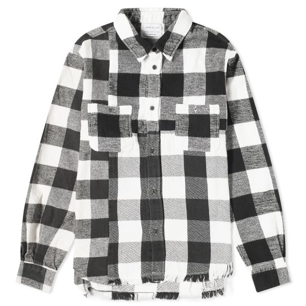 John Elliott Silverado Paneled Plaid Shirt