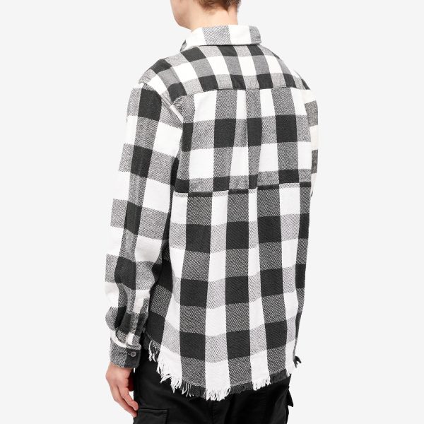 John Elliott Silverado Paneled Plaid Shirt