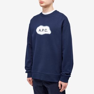 A.P.C. Alastor Spray Logo Crew Sweat