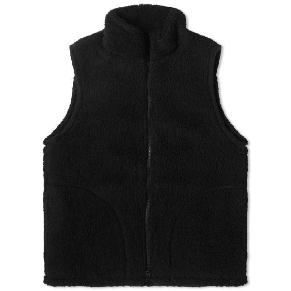 Beams Plus Stand Collar Boa Fleece Vest