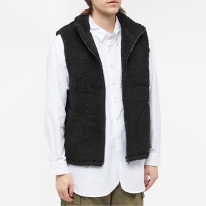 Beams Plus Stand Collar Boa Fleece Vest