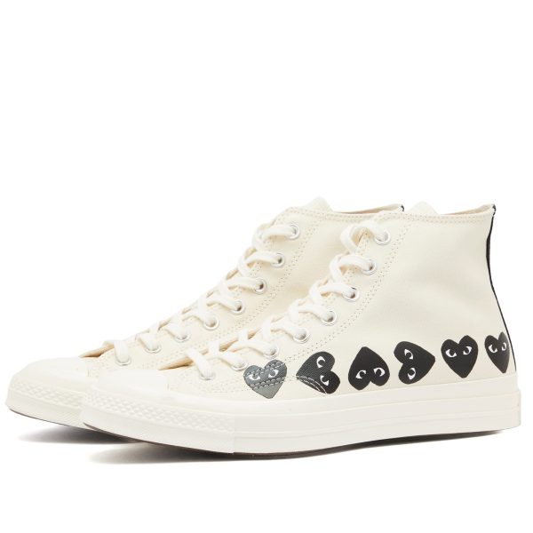 Comme des Garçons Play x Converse Multi Heart High Sneaker