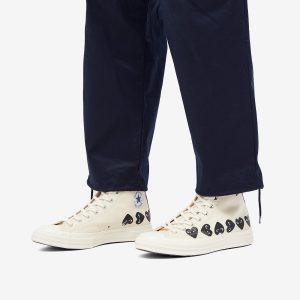 Comme des Garçons Play x Converse Multi Heart High Sneaker