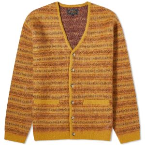 Beams Plus Fairisle Jacquard Mohair Cardigan