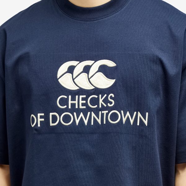 Checks Downtown x Canterbury Logo T-Shirt