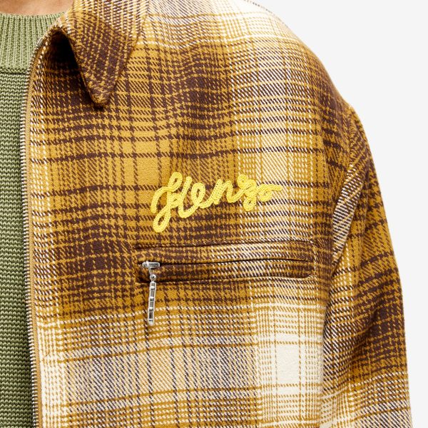 Kenzo Checked Plaid Zip Overshirt