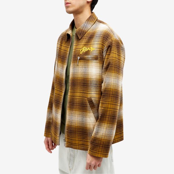 Kenzo Checked Plaid Zip Overshirt