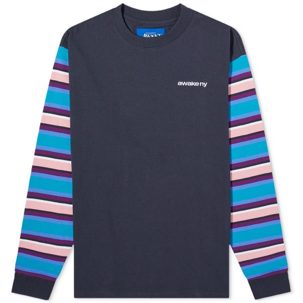 Awake NY Long Sleeve 94 Stripe T-Shirt