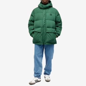 Maison Kitsune Tonal Fox Head Patch Hooded Puffer Jacket