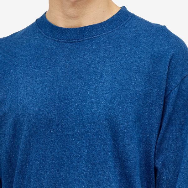 Blue Blue Japan Itajime Slub Long Sleeve T-Shirt