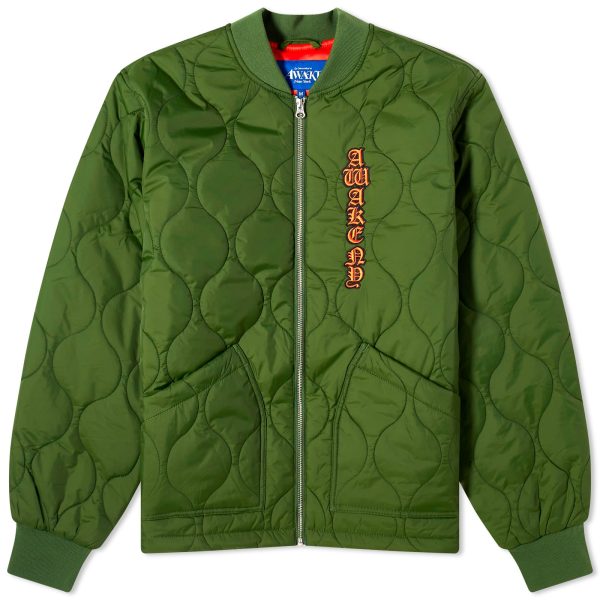 Awake NY Cobra Quilted Bomber Jacket