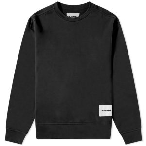 Jil Sander Plus Logo Patch Crew Sweat