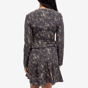 Isabel Marant Usmara Printed Long Sleeve Dress