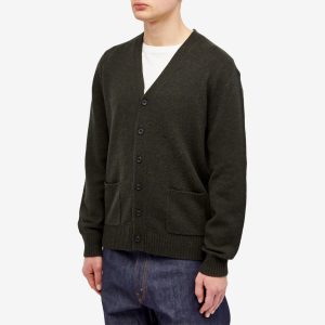 Beams Plus 7G Elbow Patch Cardigan