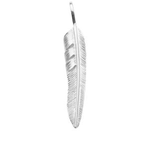 First Arrows Kazekiri Feather Silver Large Pendant