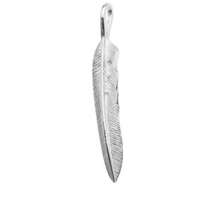 First Arrows Kazekiri Feather Silver Large Pendant