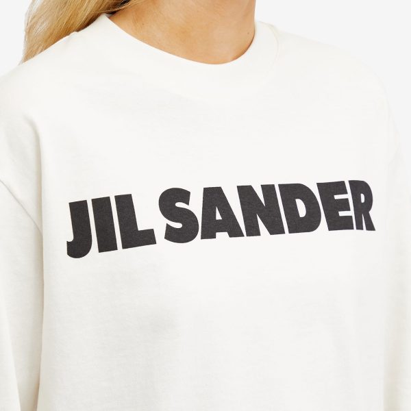 Jil Sander Long Sleeve Logo T-Shirt