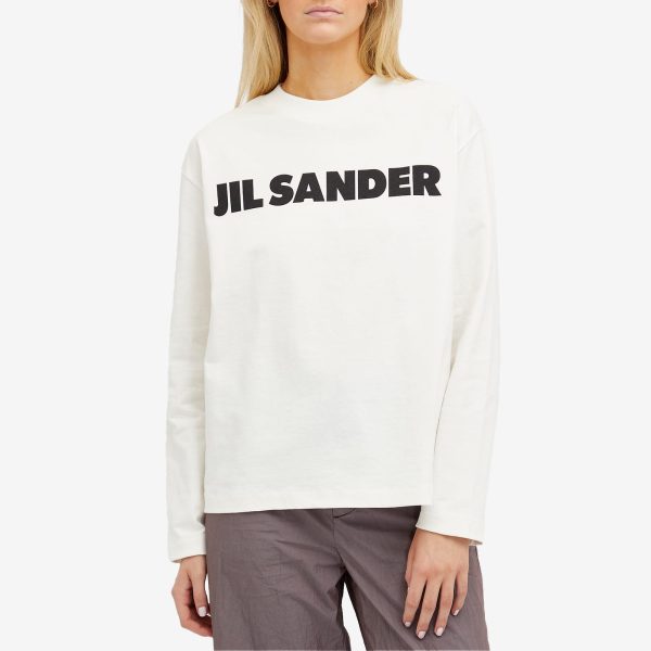 Jil Sander Long Sleeve Logo T-Shirt