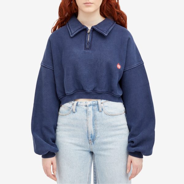 Alexander Wang Shrunken Half Zip Sweat