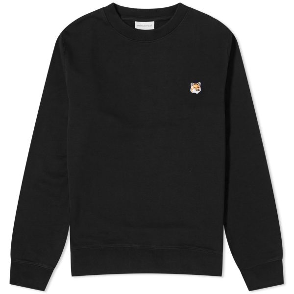 Maison Kitsune Fox Head Patch Crew Sweat