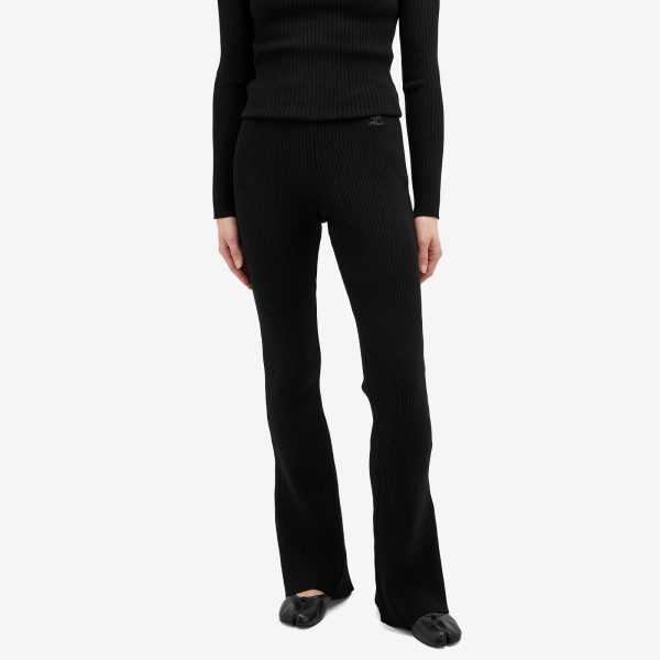 Courrèges Reedition Rib Knit Pants