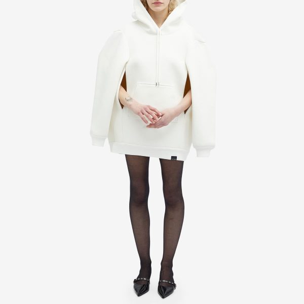 Courrèges Cocoon Stonewashed Hooded Mini Dress