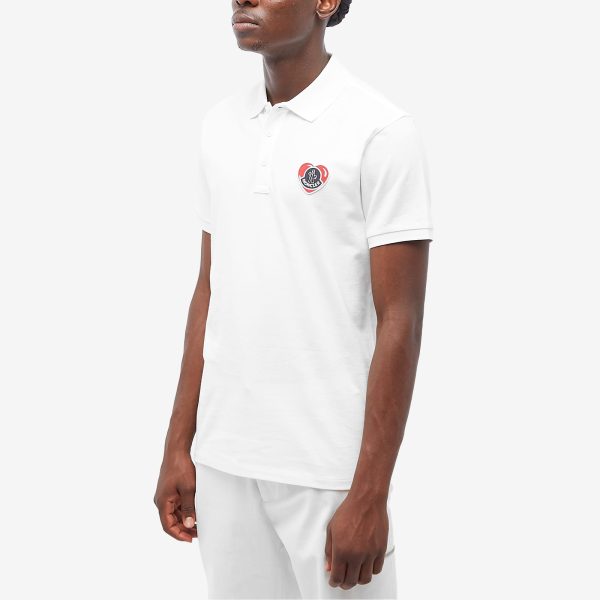 Moncler Heart Logo Polo