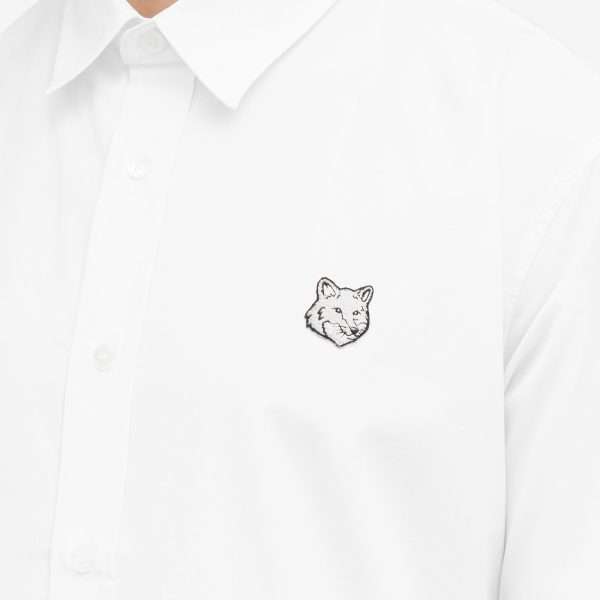 Maison Kitsune Bold Fox Head Patch Casual Shirt