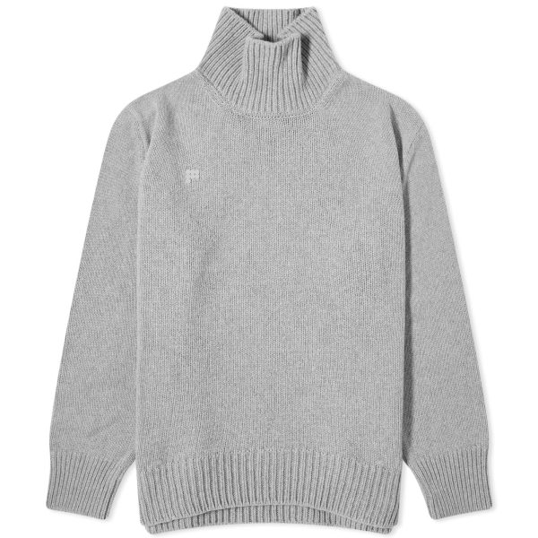 Pangaia Recycled Cashmere Knit Chunky Turtleneck Sweater